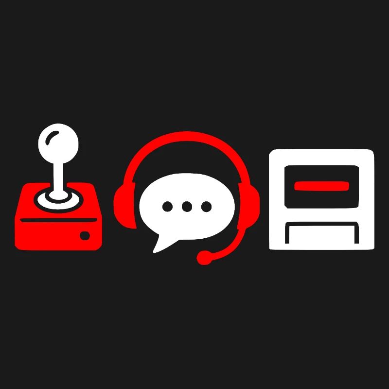 Retro controller, PC and headset