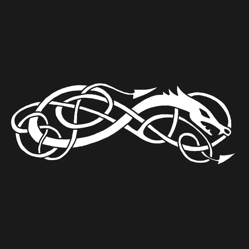 Serpent celte blanc
