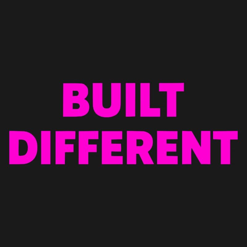 Differently built typography