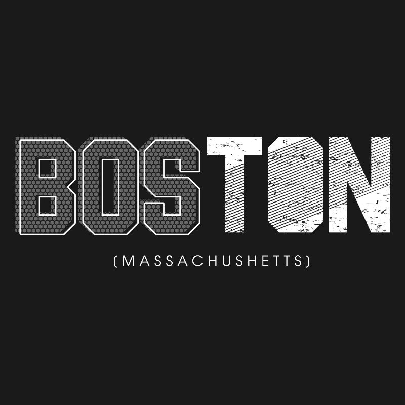 Conception de la silhouette de Boston Skyline