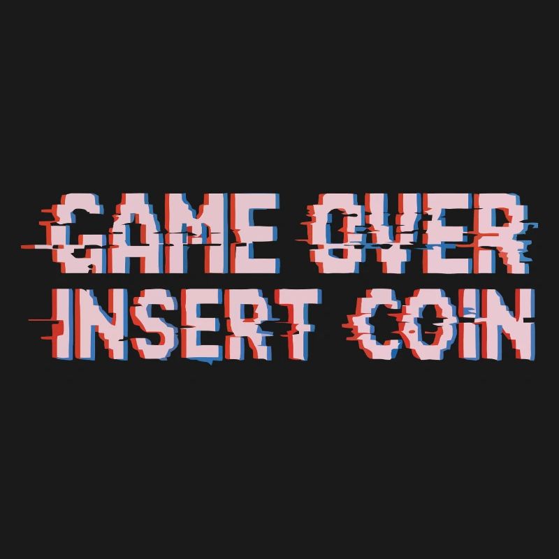 Retro Arcade Playing Pixel Glitch
