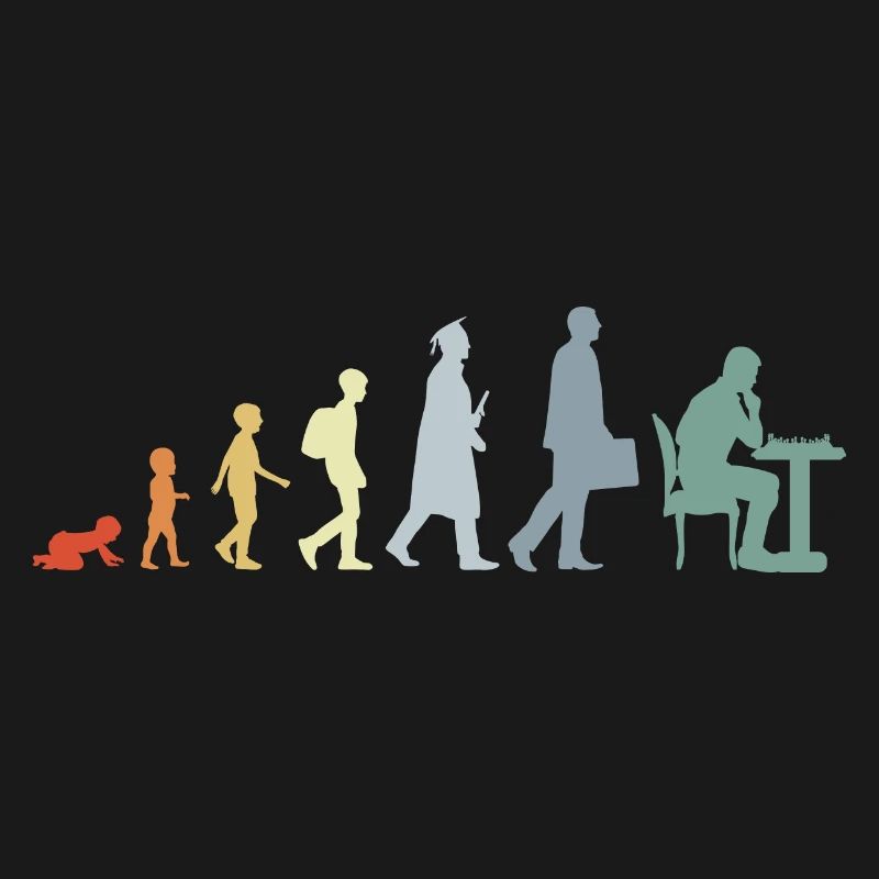 Vintage Schach Evolution