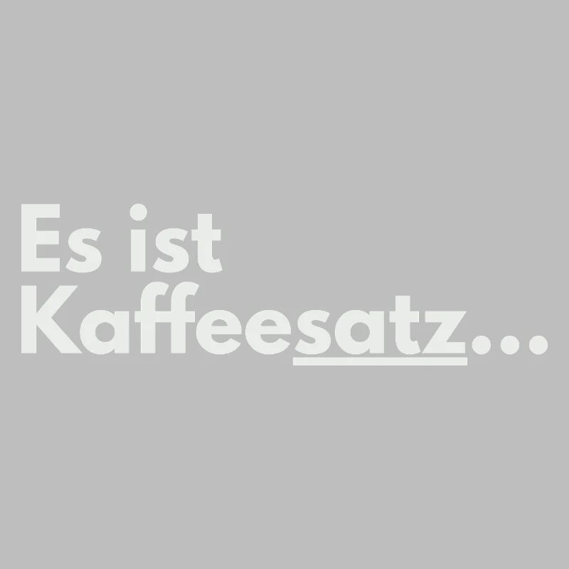 C’est une faute de conception de marc de café