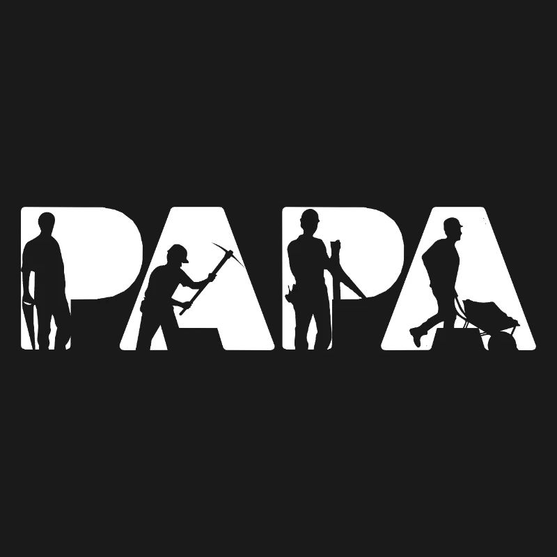 Construction Laborer Papa Proud Builder Dad