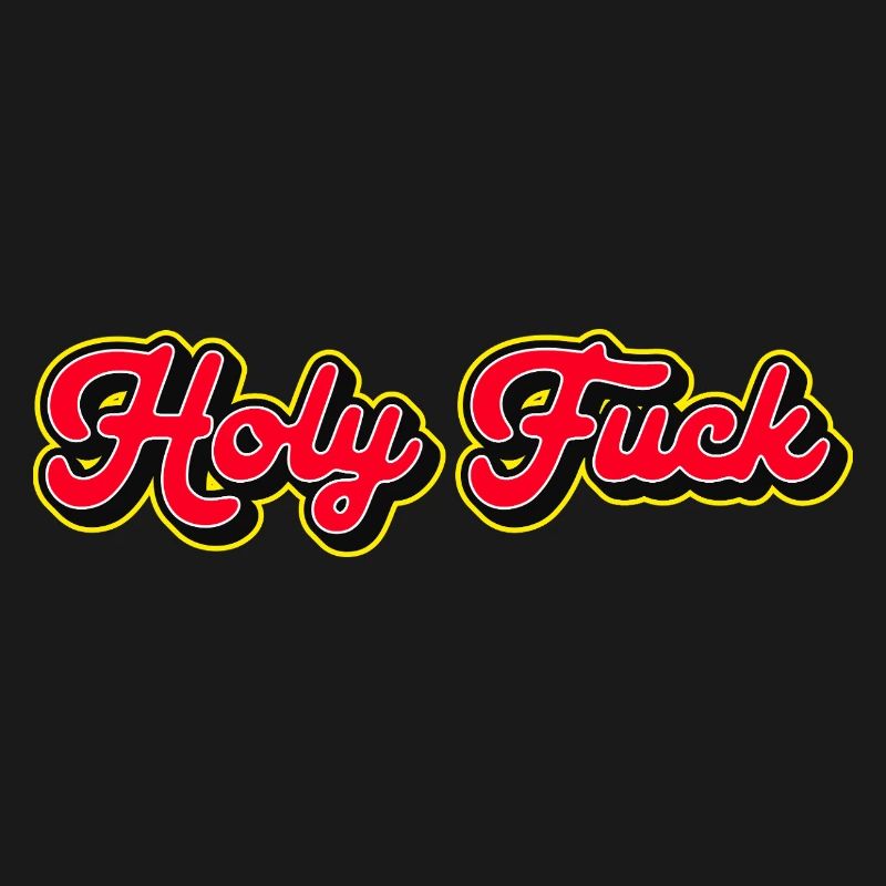 Heilige Scheiße 3D Red Script