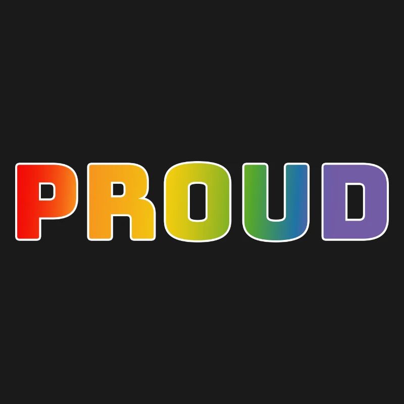 Regenbogen proud weiss