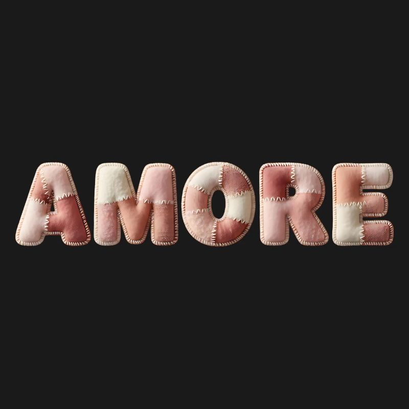 Amore Plush Stitch Patchwork Gift