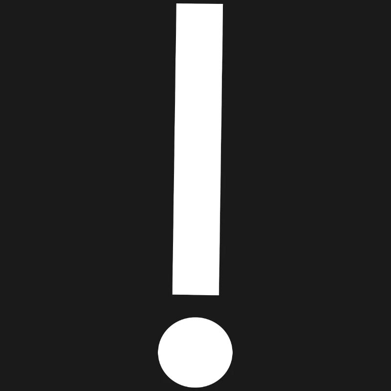 Modèle de modèle de point d’exclamation Modèle