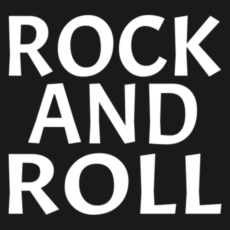 Dynamic Rock and Roll Typography Design