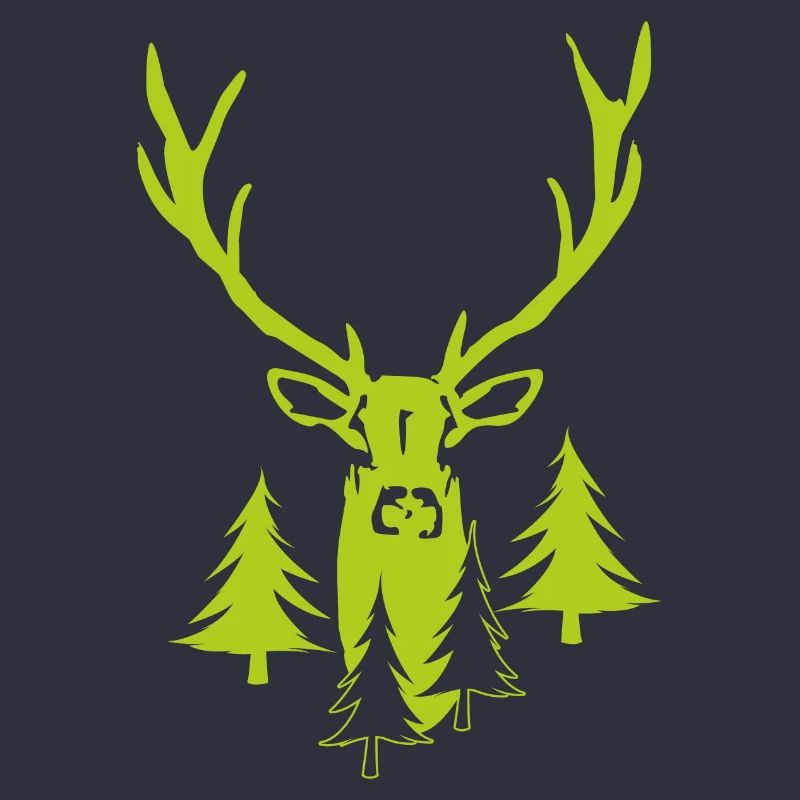 Edler Hirsch Wald - Hirsch mit Geweih