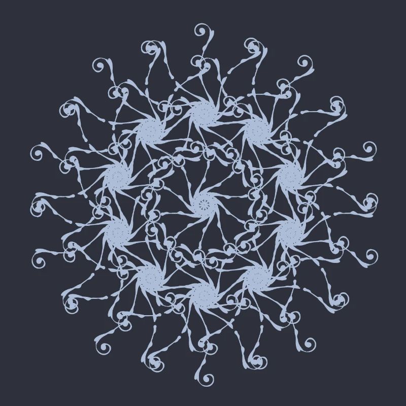Mandala | Random patterns rotated