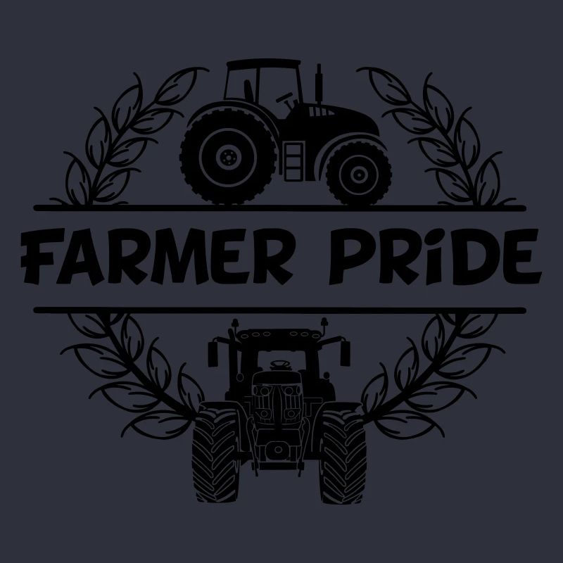 Farmer power design tractor text Farmer pride