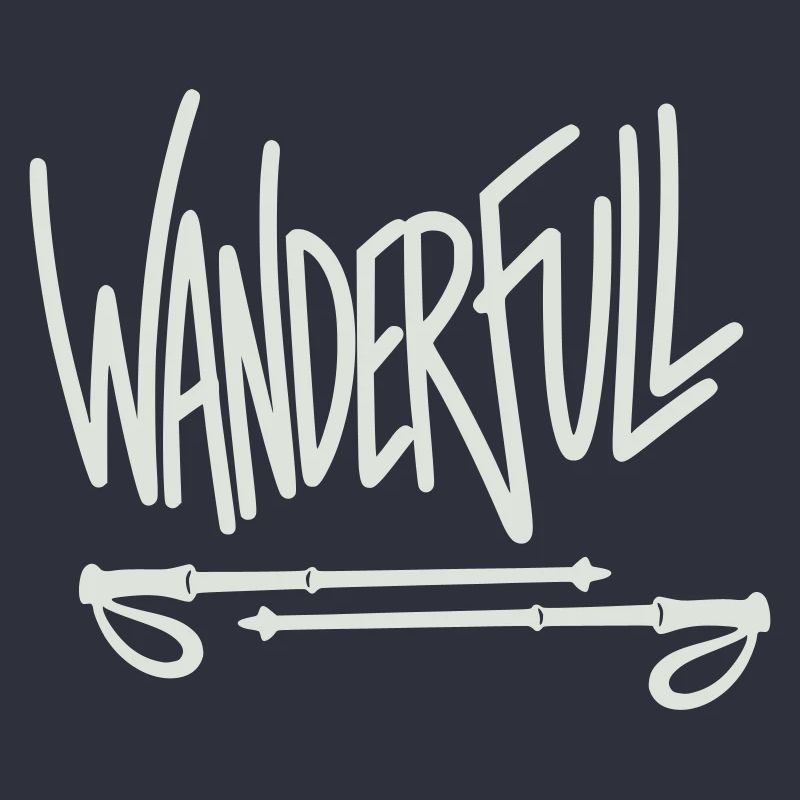 Wanderfull - Jeu de mots avec bâtons de randonnée