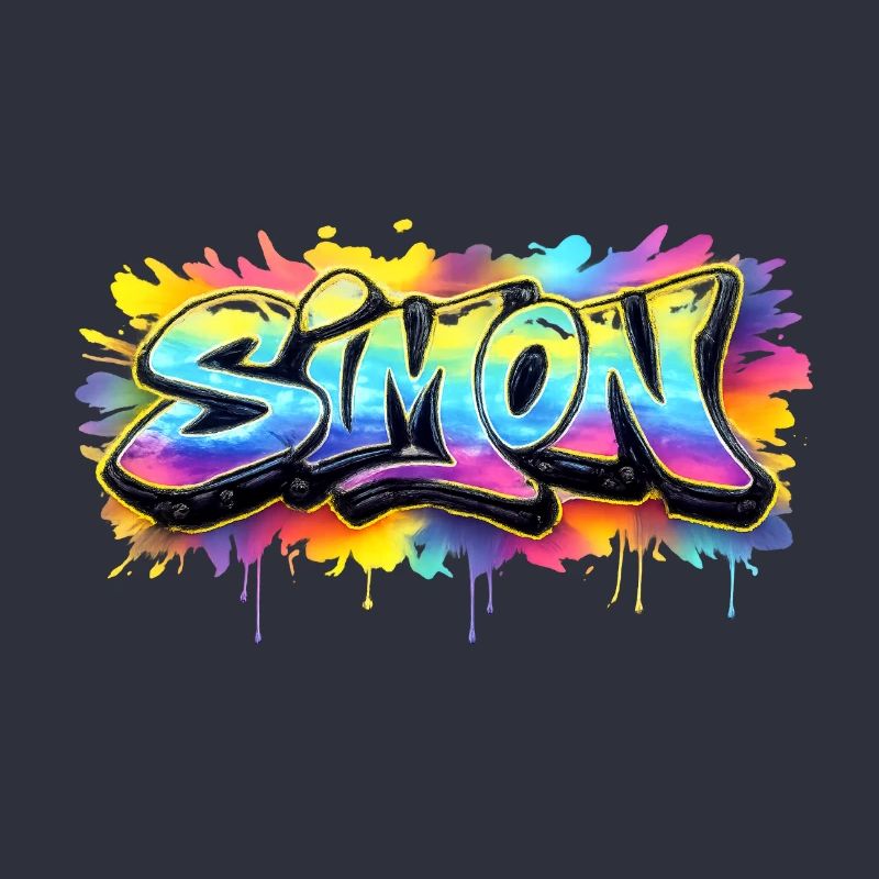 Graffiti SIMON Name Gift Ideal Printable