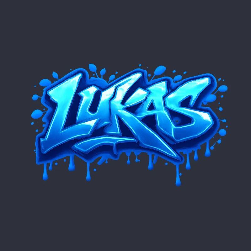 Graffiti LUKAS Name Gift Ideal Printable