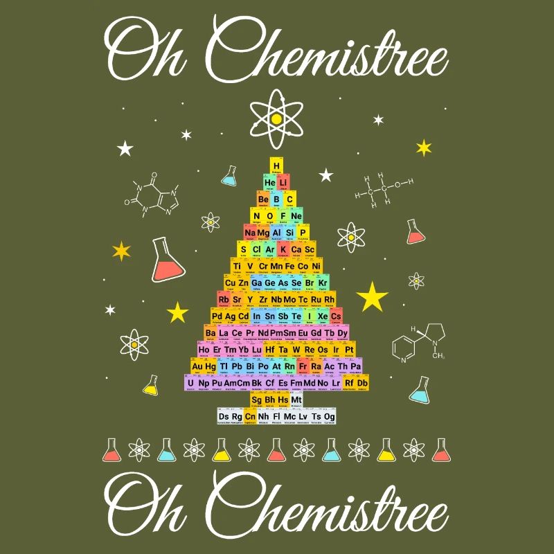 Chemistree current periodic table Christmas tree