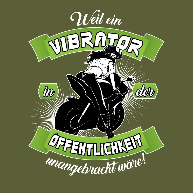 Bikergirl mit Vibrator