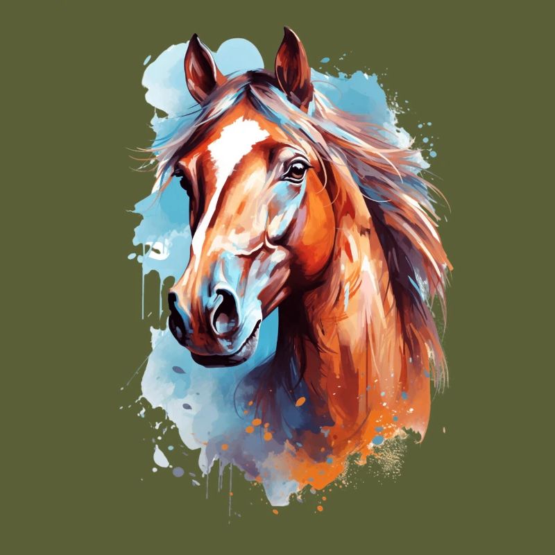 Aqaurell Pferd Design