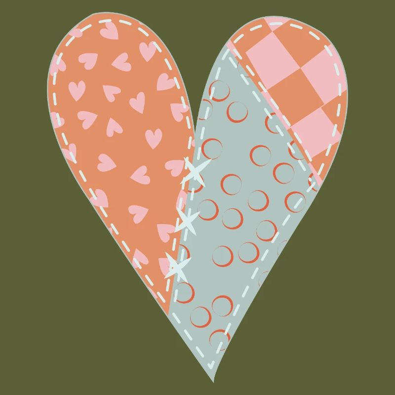 Patchwork Herz Nr. 8