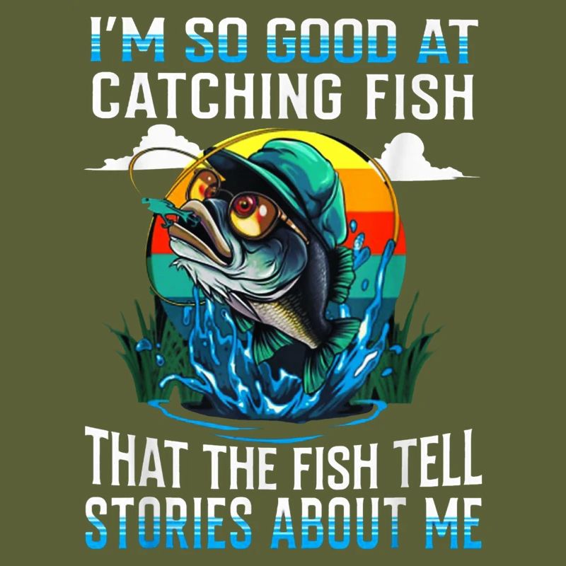 Attraper des histoires de poisson Tee