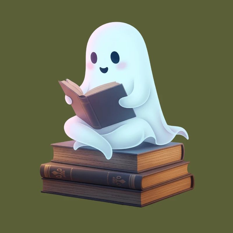 Playful ghost reading design