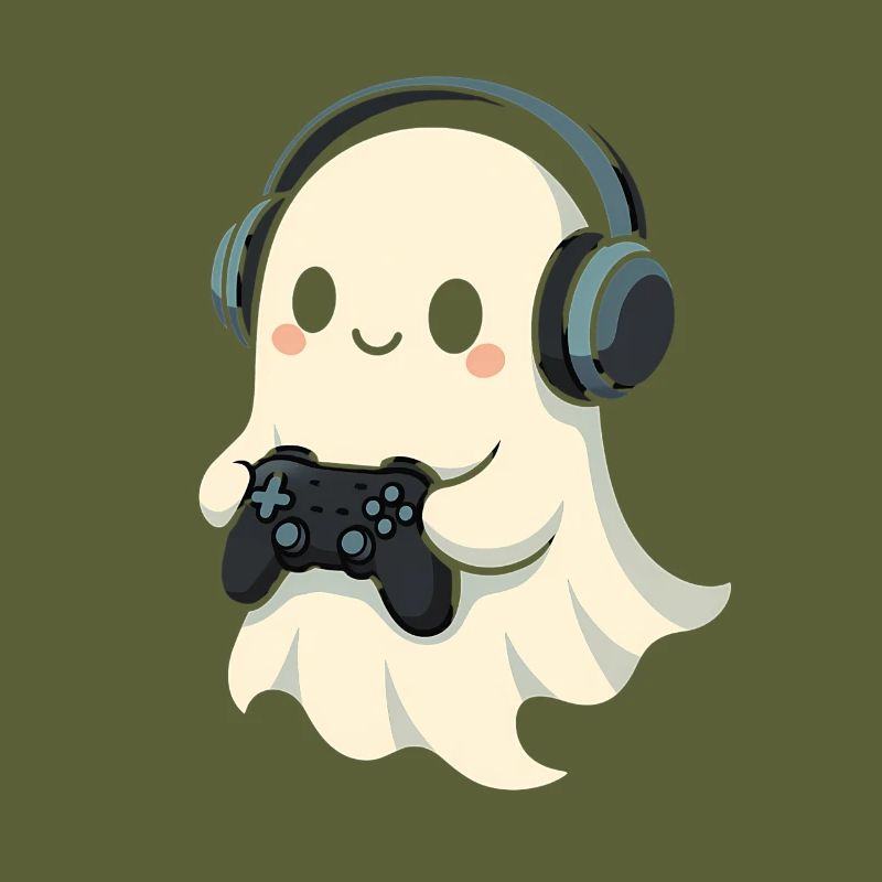 Ghost with Headphones Game Controller