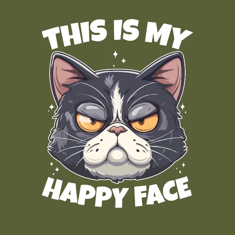 C’est mon chat au visage heureux