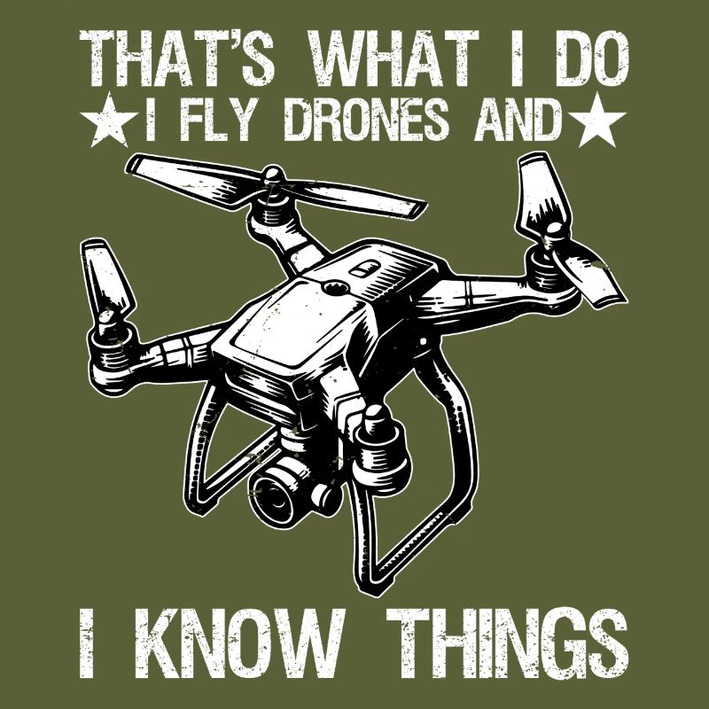 I Fly Drones And I Know Things Funny Drone Pilot