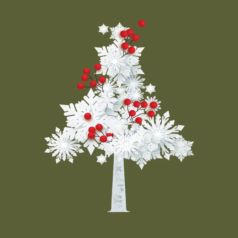 Arbre de Noël flocon de neige