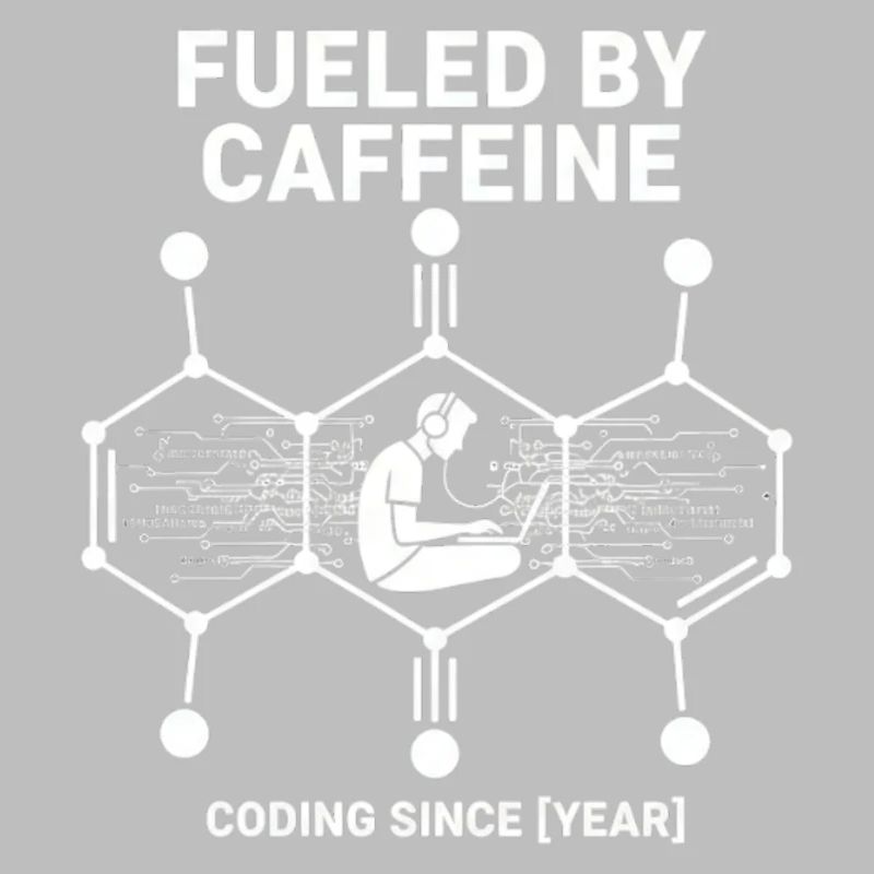 Alimenté par la caféine Coding Chemise | Programmeur