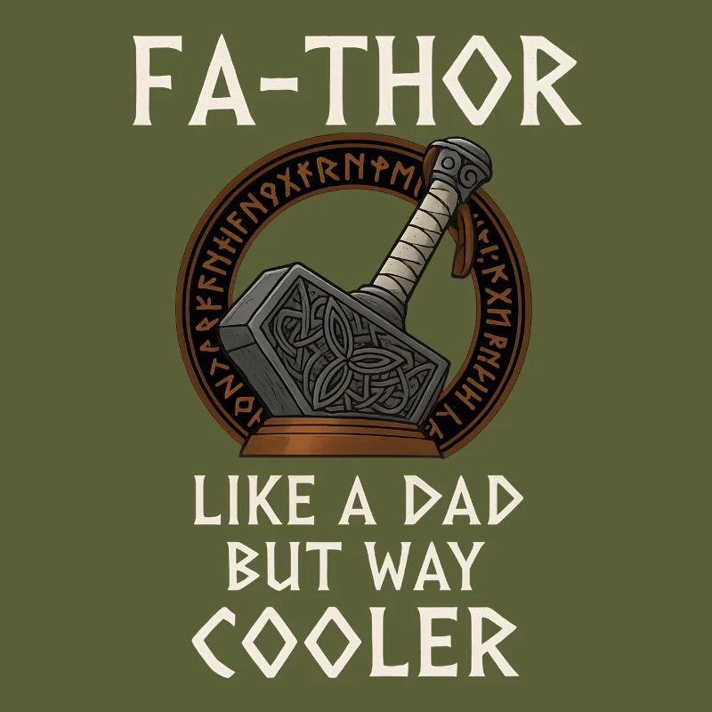 Conception du marteau du père viking Fa-Thor