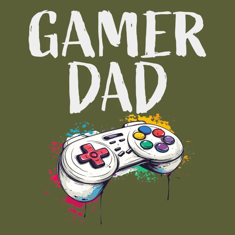 Gamer Dad Controller Kunst