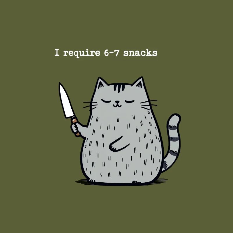 6-7 Internet Meme 6 7 Snack Cat