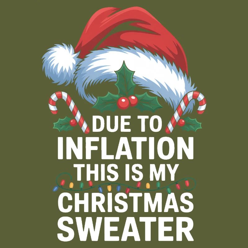 Inflation Weihnachtspullover Wortspiel