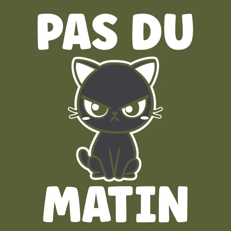 Chat grognon Pas du matin