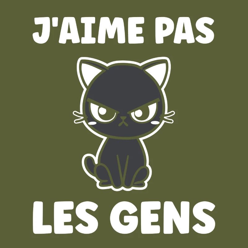 Chat grognon J'aime pas les gens