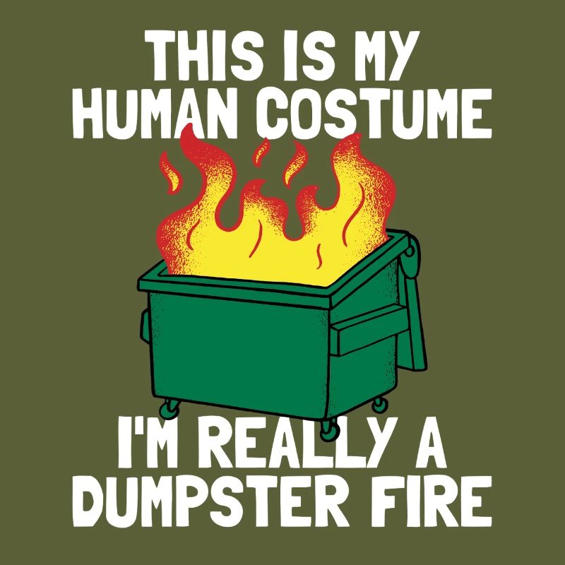 C’est drôle que ce soit mon costume humain pour le ton déchet