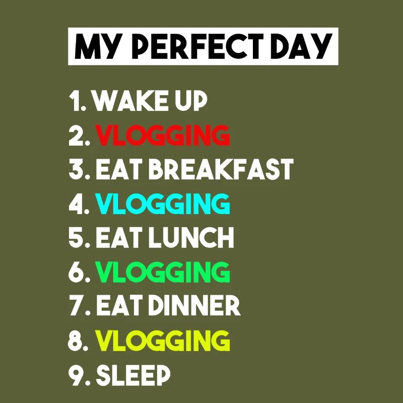 Mein perfekter Tag Vlogging-Zeitplan – Creator-Kunst