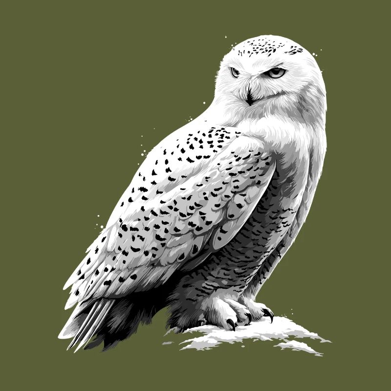 Schneeeule Weiße Eule Kauz Uhu Owl Schnee Eulen