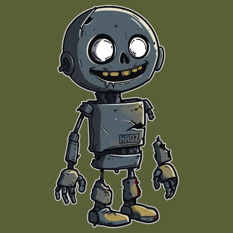 Small Zombie Scrap Robot