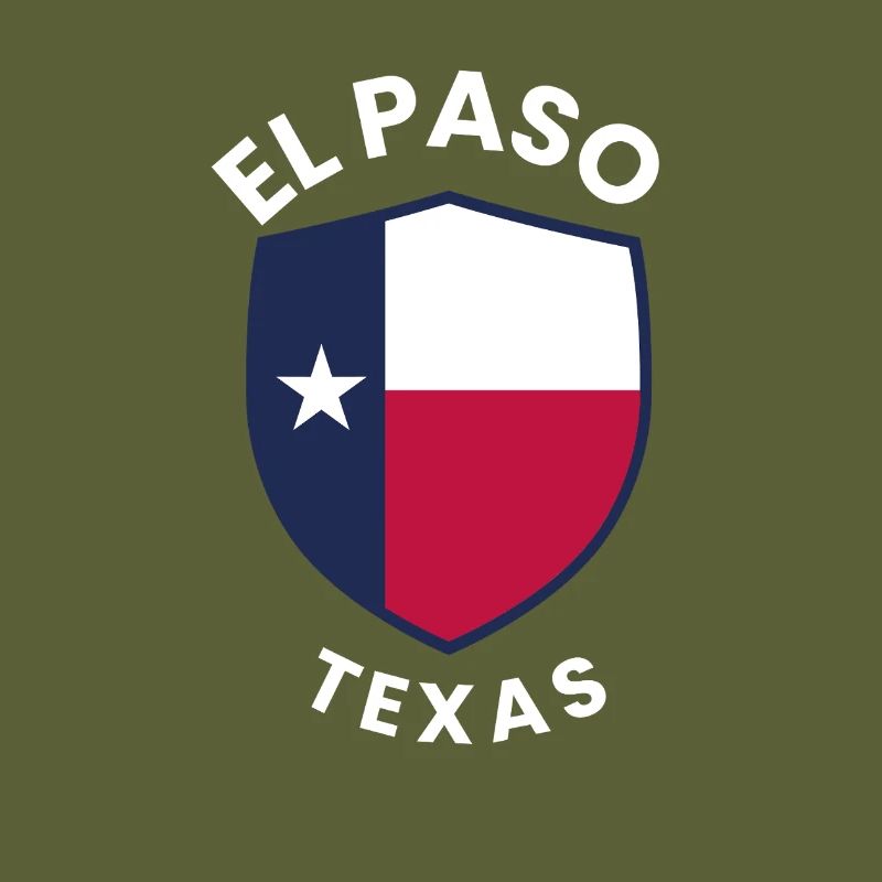 Drapeau du Bouclier du Texas d’El Paso