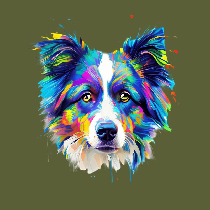 Bunte Australian Shepherd-Kunst