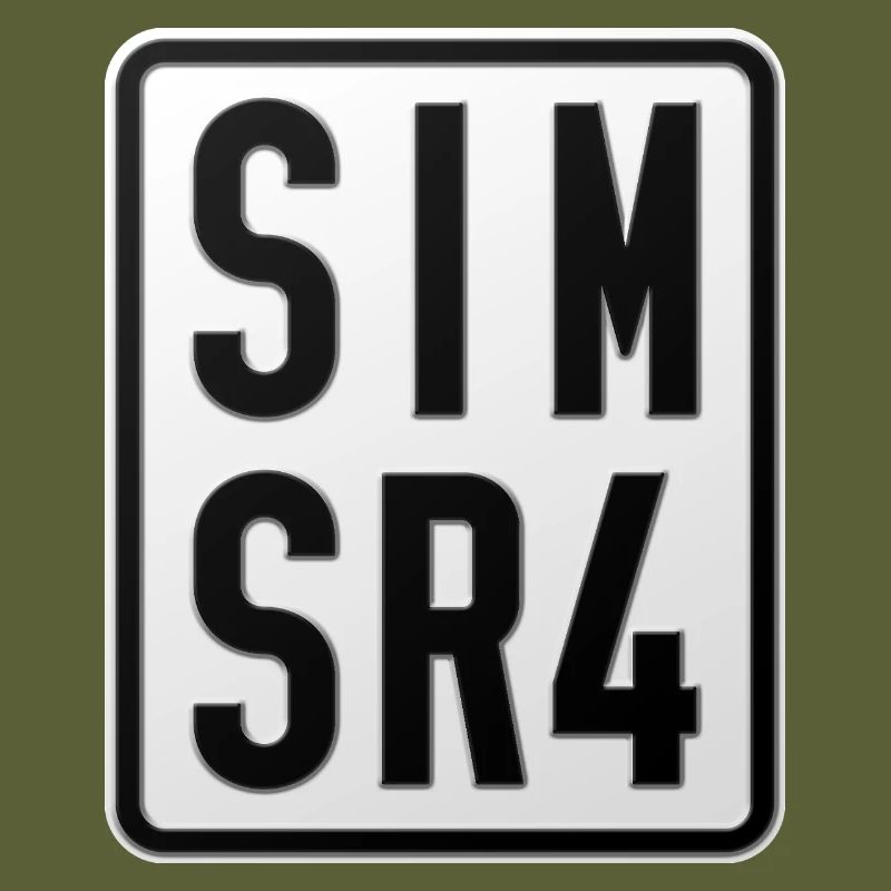 Plaque d’immatriculation du cyclomoteur Simson SR4