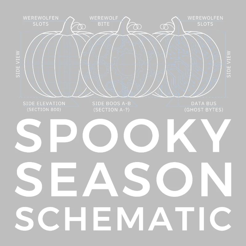 Spooky Season Schematic, Engineer Halloween tshirt