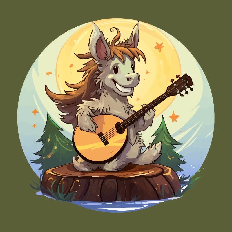 Guitariste de Moonlight Donkey