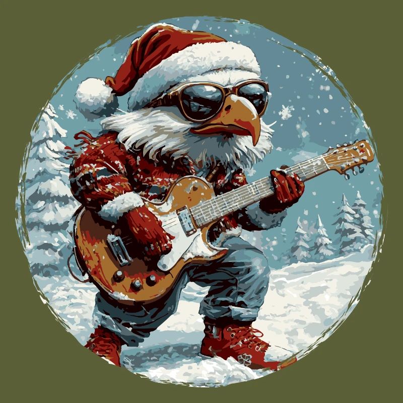 Guitare de Noël Eagle