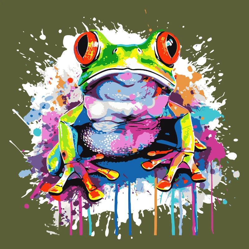 Graffiti Frog Pop Art Print