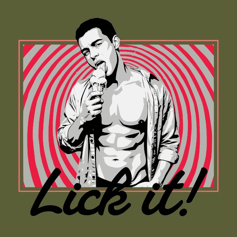 Retro Pop Art: Eiscreme Pose