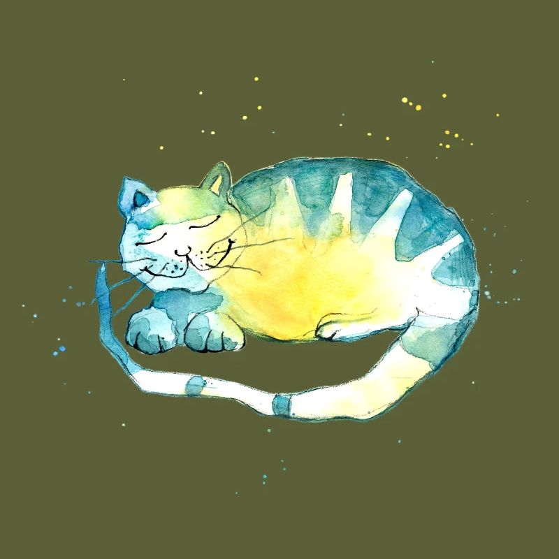 Chat endormi. Je dois réfléchir.