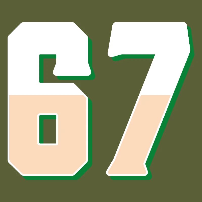 6 7 – Trendy minimalist text design,